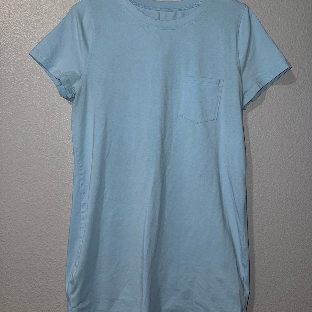 SHEIN Sky Blue Mini T-Shirt Dress
